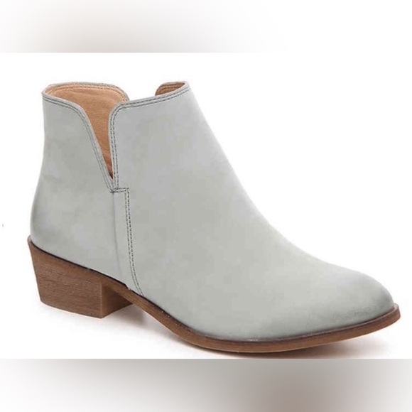 Splendid Fine Leather Suede Hamptyn Boots Sky Blue Grey Sz 9 - Picture 1 of 9